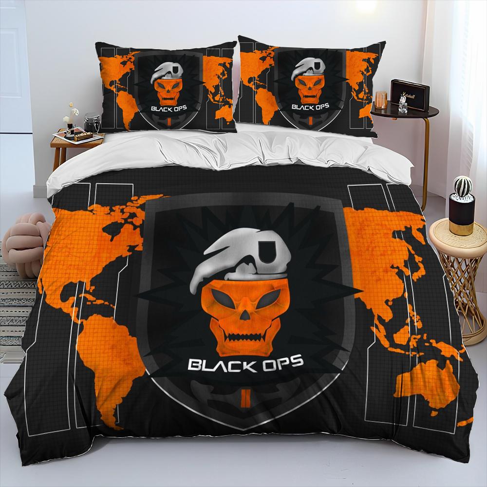 3DPrinting Game Call Of Duty Comforter Bedding Set,Duvet Cover Bed Set Quilt Cover Pillowcase,king Queen Size Bedding Set Kids