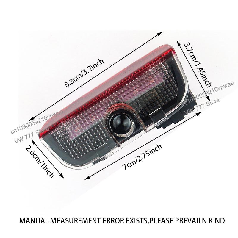 For VW VOLKSWAGEN New For VW Volkswagen Passat CC Lamando Touran Touareg Tiguan Eos Golf Car Door Logo Courtesy Lamp Laser Proje