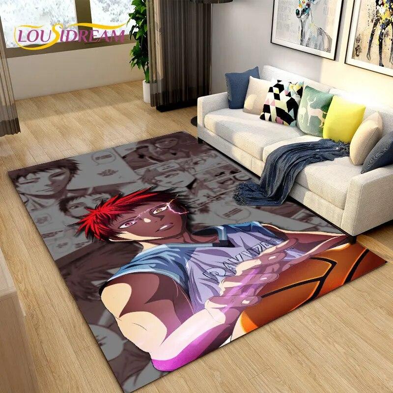 Dywan z motywem koszykówki Kuroko, dywanik do salonu, sypialni, sofy, dekoracja, antypoślizgowa mata podłogowa dla dzieci