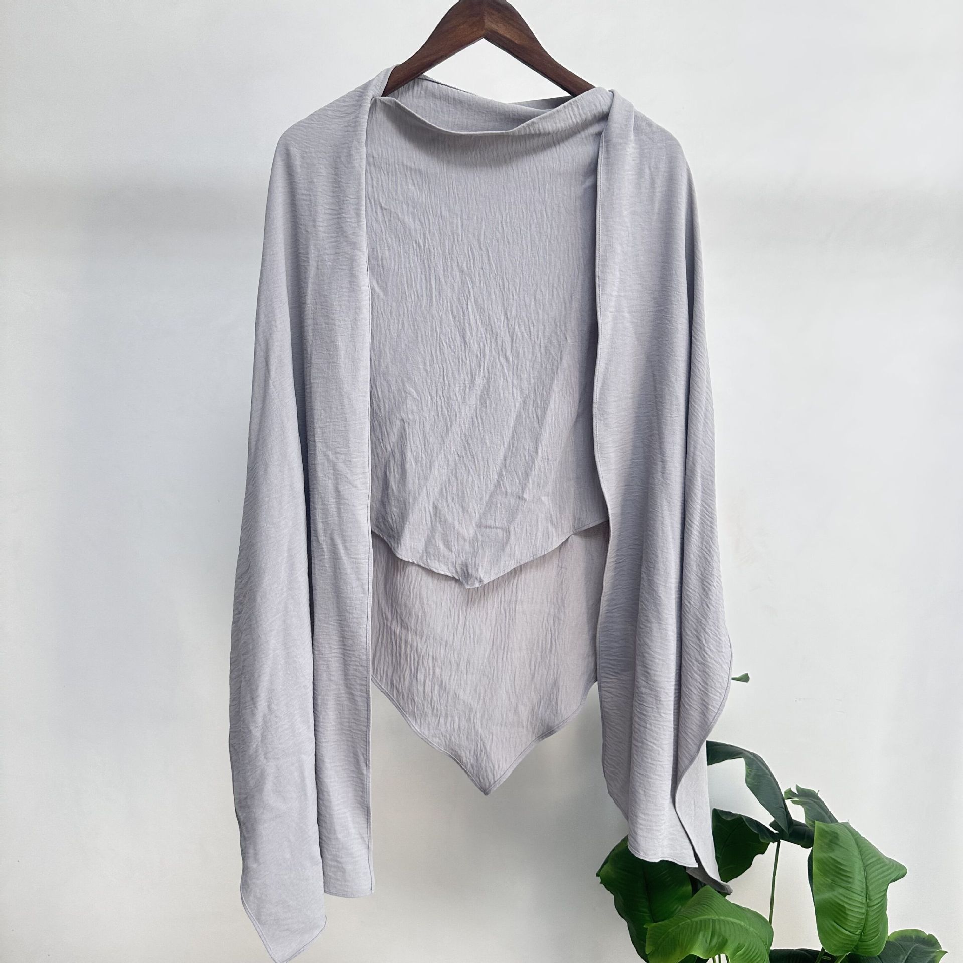 

Женская мода исламский платок на голову мусульманский хиджаб однотонный хиджаб шаль женский трикотажный тюрбан тюрбан мгновенное обертывание серый