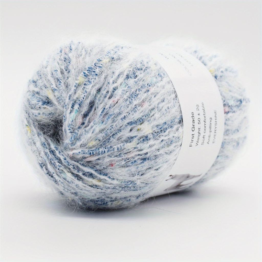 6-Pack Soft Cashmere Wool Acrylic Blend Yarn (50g/280m Per Skein) Multi-Color for Knitting & Crocheting Sweaters 3.5-4.5mm Needle/Hook Handmade Yarn
