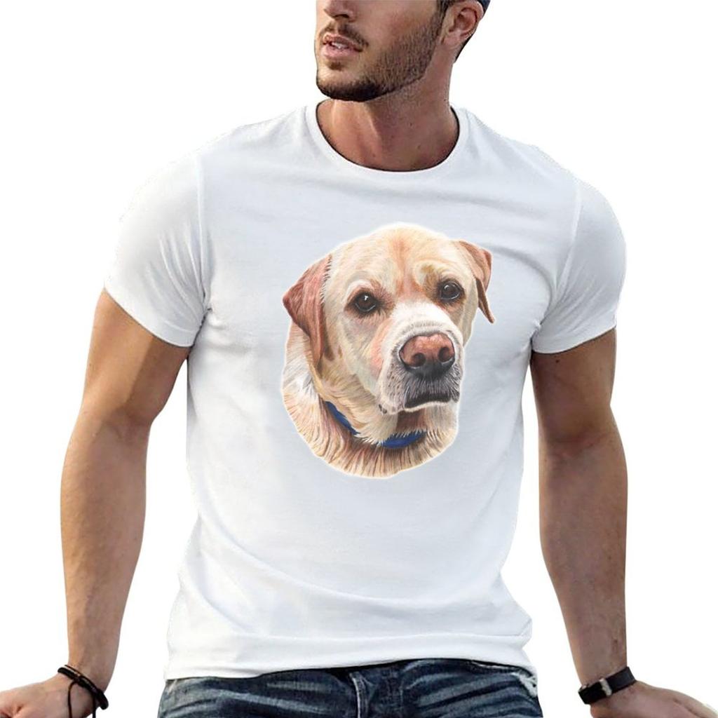 Yellow Labrador Tshirt Graphic T Shirts For Unisex T Shirts Cotton 100 Tshirt