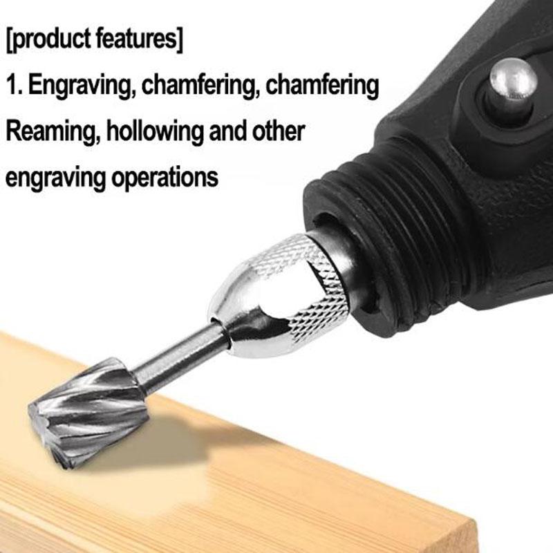6 Stück HSS Fräsbohrer-Set Fräser Rotierendes Fräswerkzeug CNC Gravur Schleifwerkzeuge Holz Metall Fräser