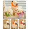 Hat Strawberry Persimmon Capybara Plush Pendant Keychain Decoration Backpack