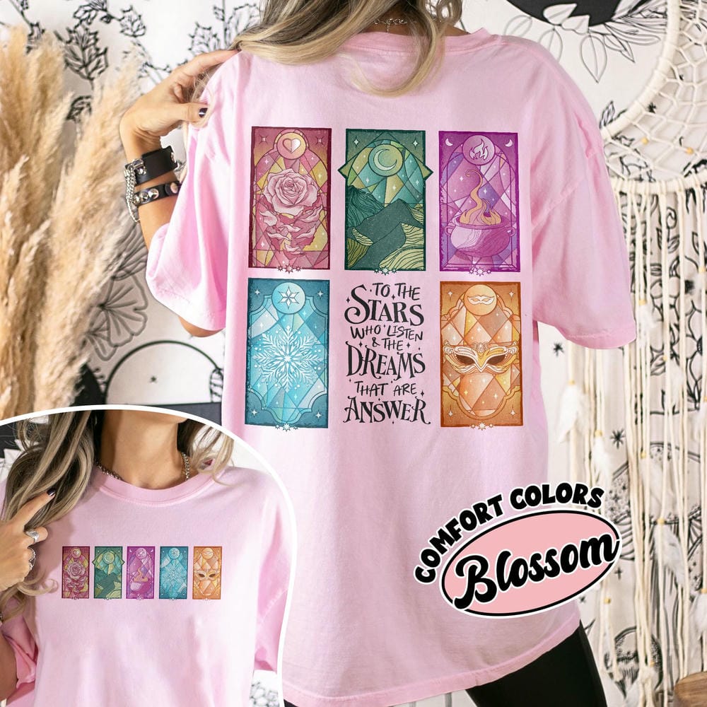 Women Casual Acotar Book Inspired Comfot Unisex Tee Gift for SJM Fan Fantasy Night Court Velaris Funny Outfit Tee Streetwear
