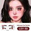 Scary Halloween Temporary Tattoo Stickers: Pumpkin, Spider Web & Eye Designs