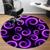 1pc Spiral Pattern Office Round Rug, Non-slip, Soft and Durable Office Rug for Interior Decoration, Perfect for Office, Beautiful Decoration Yy2603230