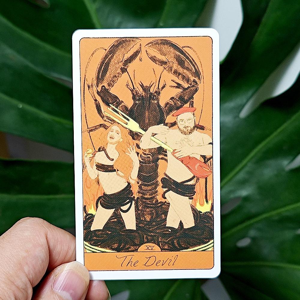 10.3*6cm The Pasta Tarot: A 78-Card Deck for Delicious Divination, A Playful, Accessible, and Delicious New Interpretation