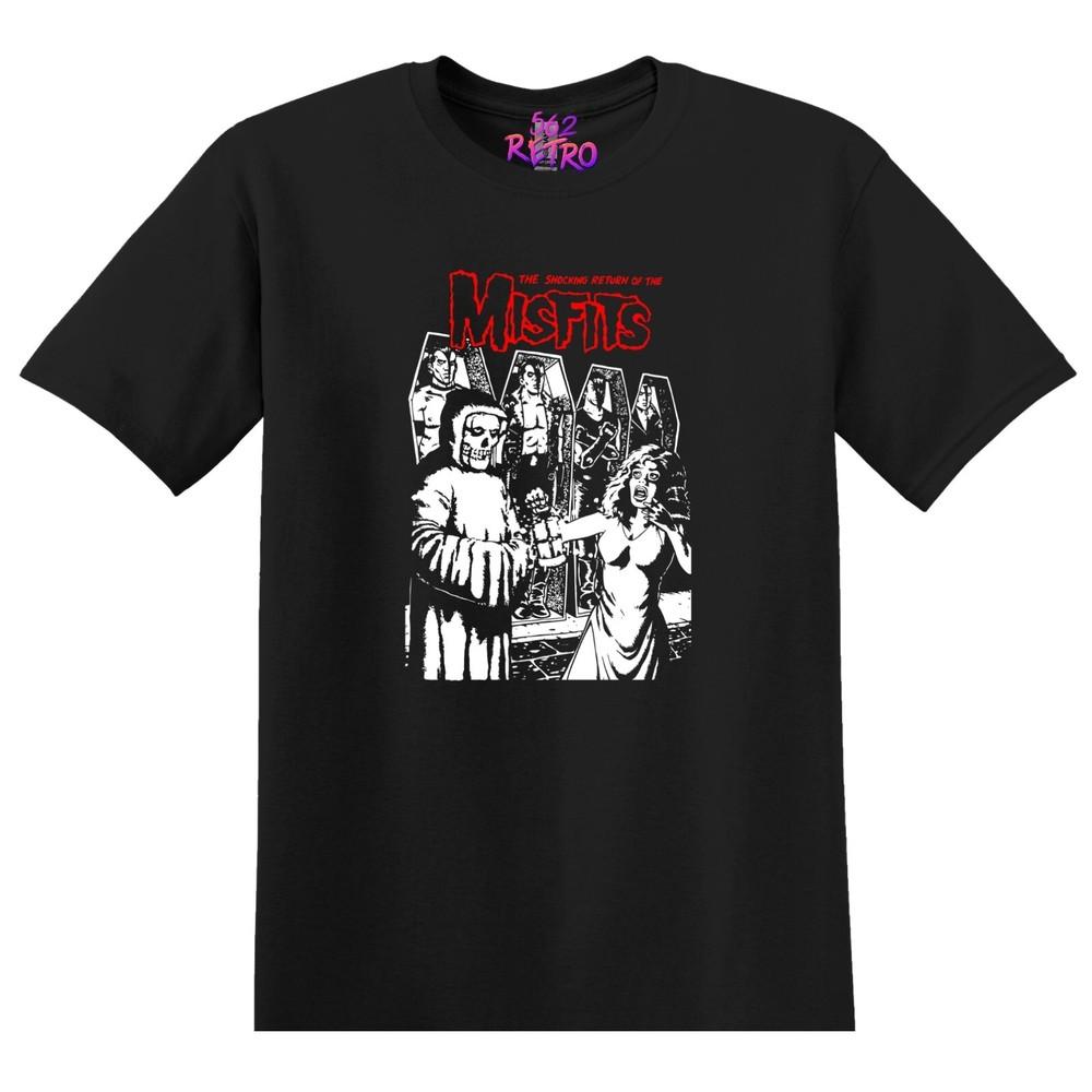 The Shocking Return Of The Misfits Punk Rock Band TShirt Black S3XL Misfits Unisex T-Shirt L