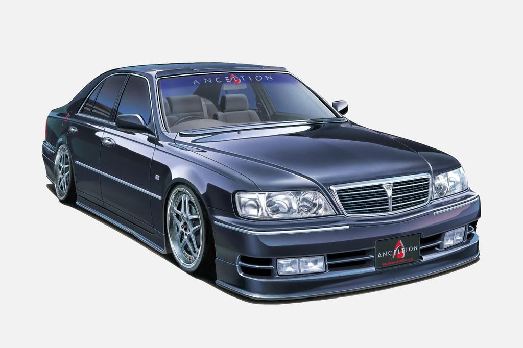 Aoshima Bunka Kyozai (AOSHIMA) 1/24 The Tuned Car Series No.95 Nissan Anquelle Y33 Cima '96 Plastic Model Kit (Automobile)