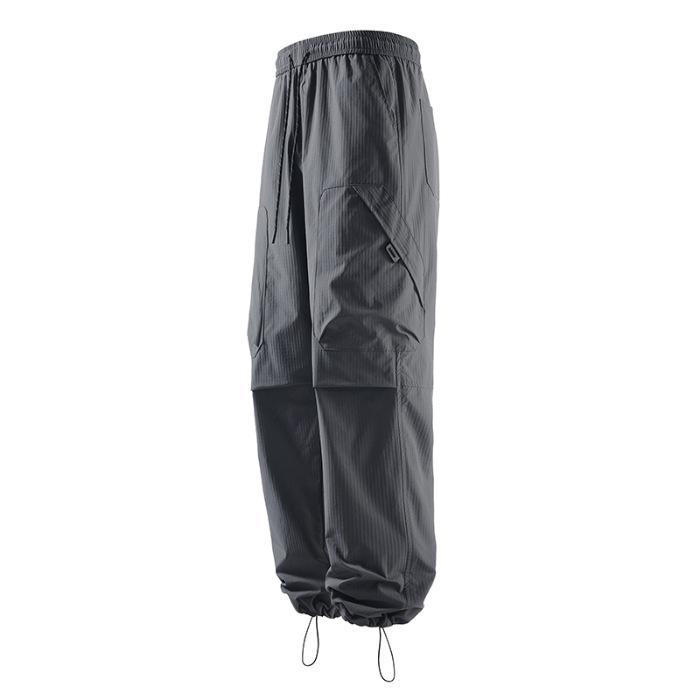 High-end American Outdoor Waterproof Charging Pants Men's Summer Thin Tooling Casual Quick-drying Sports Logging Straight Trousers