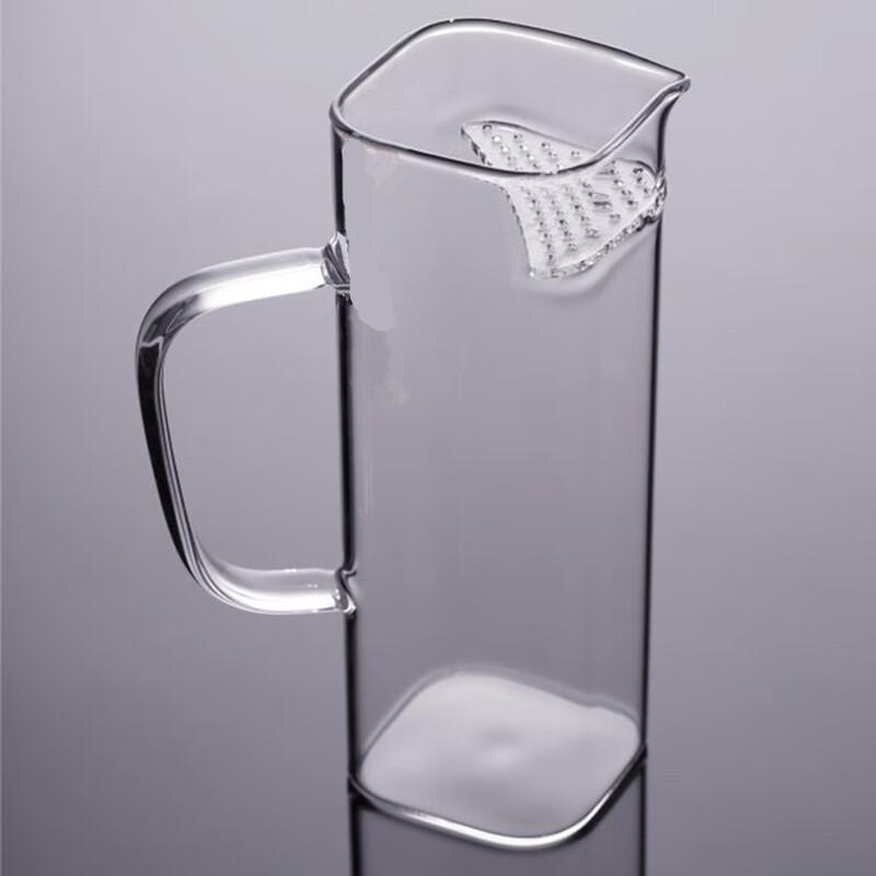 Square Crescent Tea Infuser Glass Fair Cup