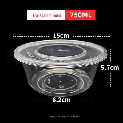 Disposable Round Plastic Takeout Containers