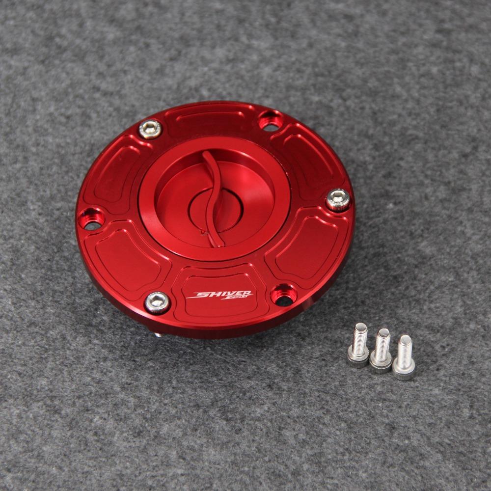 Zlatý CNC motocyklový bezklíčový uzávěr palivové nádrže Kryt víčka palivové nádrže pro Aprilia Shiver 750 All