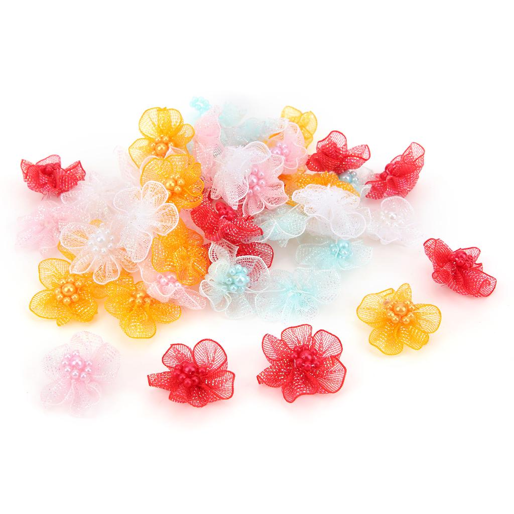 50Pcs DIY Flower Decoration Colorful Artificial HandMade Accessories for Home Wedding Party Car