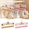 Multifunctional Clothes Rack Portable Sock Drying Tool Gifts Multi-Clip Storage Hanger
