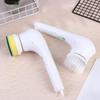 1Set Multifunctional Electric Cleaning Brush Handheld Cordless Cleaning Brush For Bathroom Washing And Kitchen Cleaning Tools