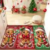 Christmas Gingerbread Doormat Non-Slip Entrance Doormat Carpet Living Room Sofa Carpet Bathroom Floor Carpet Home Decorat