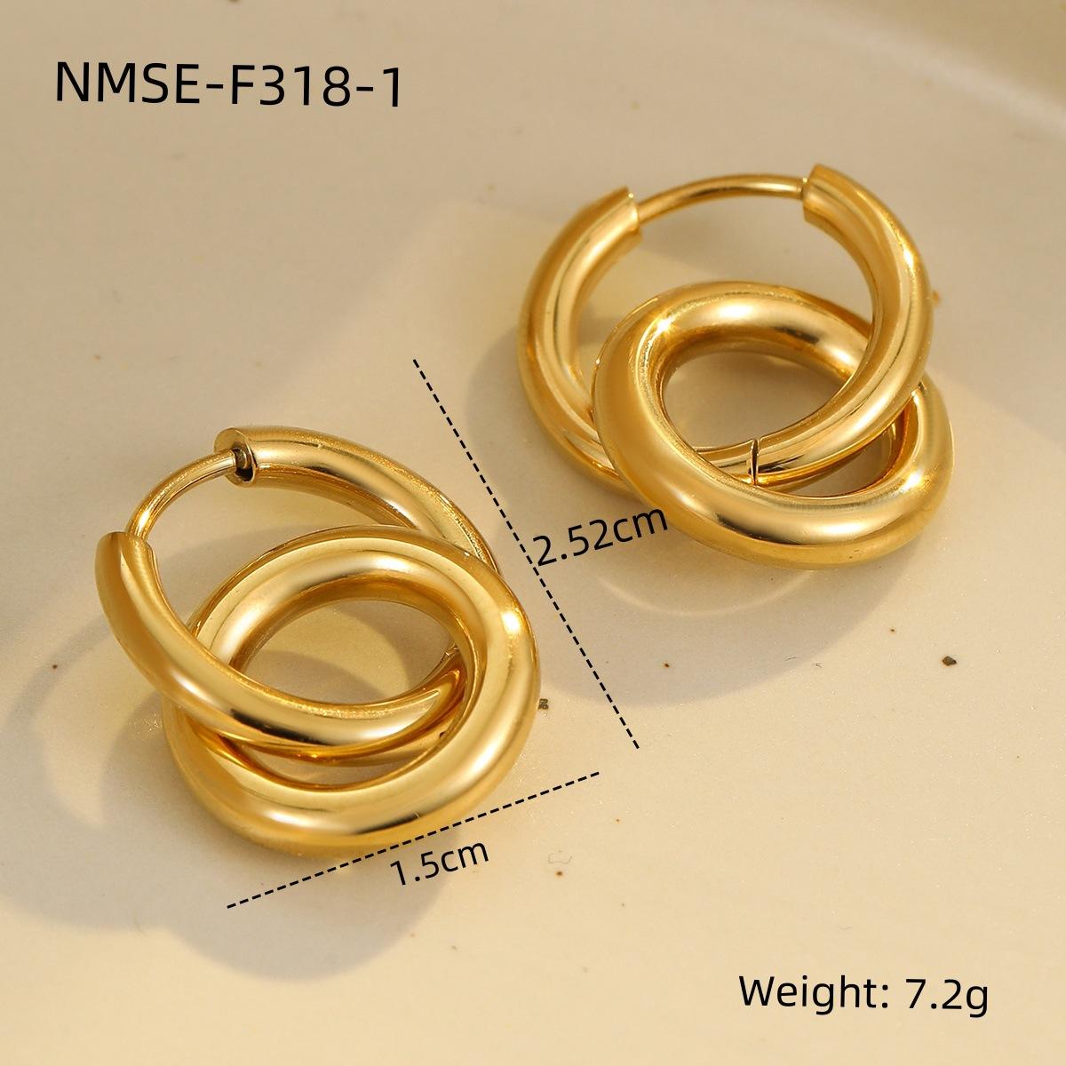 GEMCHIC Women s Stainless Steel Heart Ear Cuff Hoop Earrings Fashion Minimalist Cool Personality Ear Jewelry