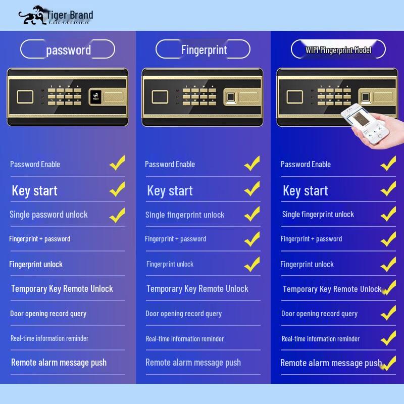 TIGER Borui 25cm Home & Office Security Safe