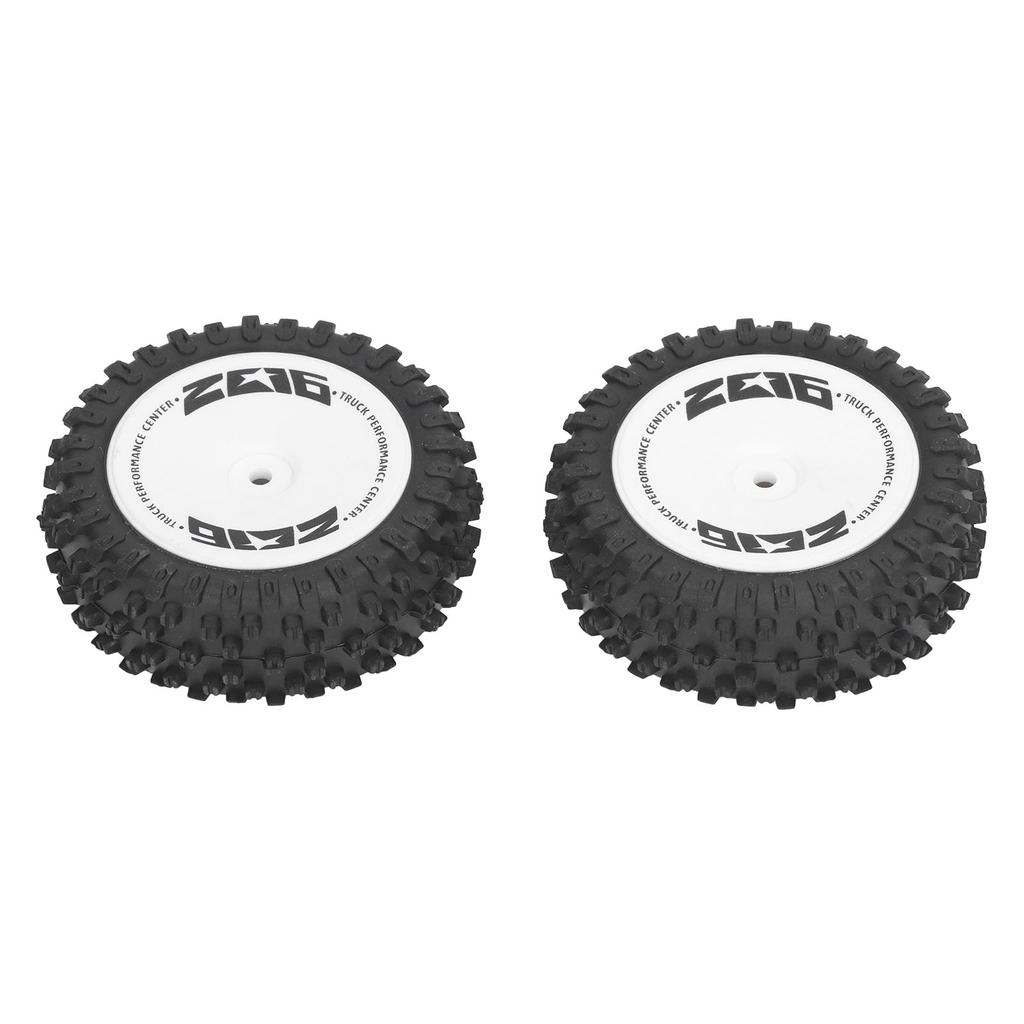 2Pcs Rubber RC Car Rear Tires Rear RC Wheels Tires Set for WLtoys 124007 Remote Control Car