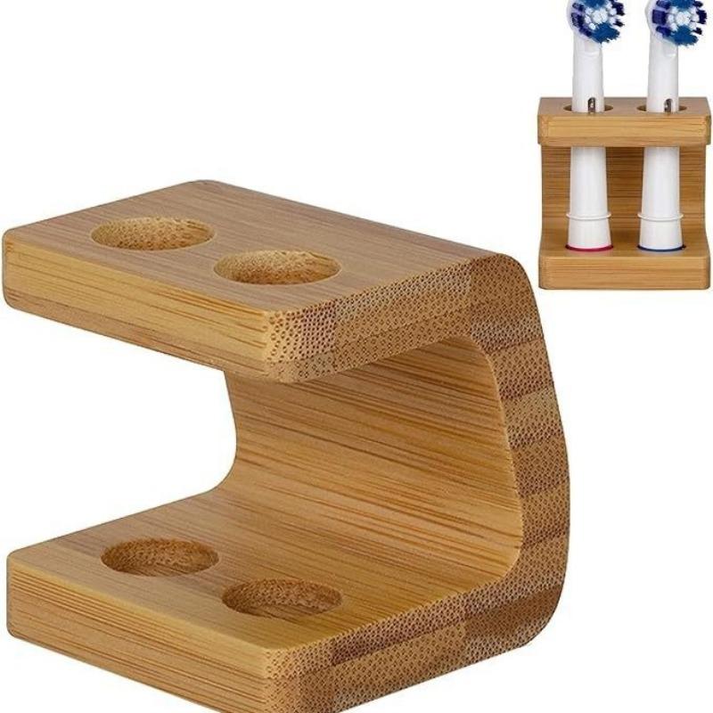 Durable Electric Toothbrush Holder Bamboo Stand Toothpaste Organizer el Rack Multi Slots Bathroom Accessories
