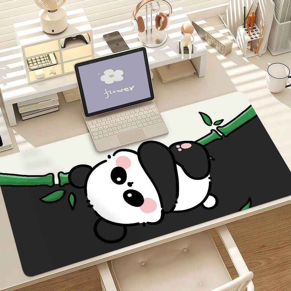 Cute Cartoon Panda Mouse Pad Anti Slip Rubber Edge Locked Thickened Laptop Gaming Desk Mat