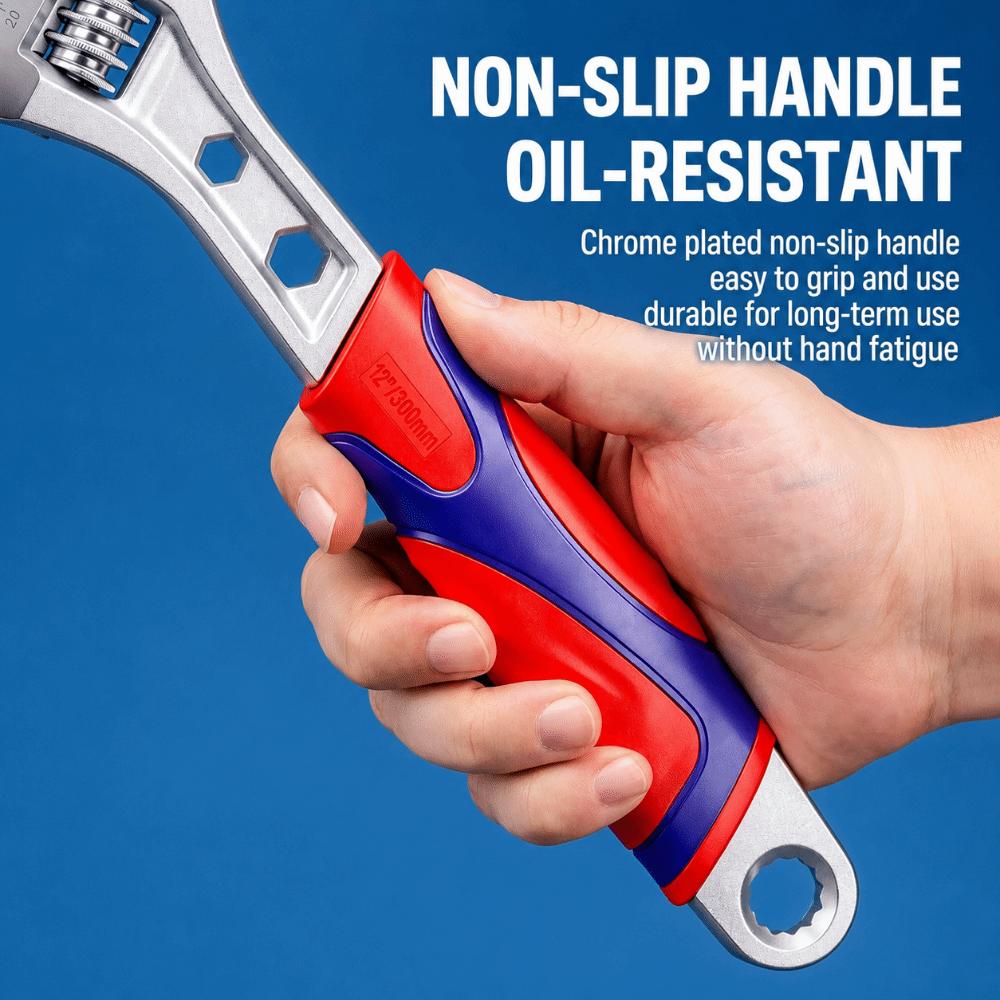 Anti Slip Surface Adjust Spanner Wide Jaw Pipe Hand Gear Wrench Tool  Auto Maintain