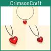 Heart Shaped Pendant Necklace For Women With Alloy Material And Punk Style