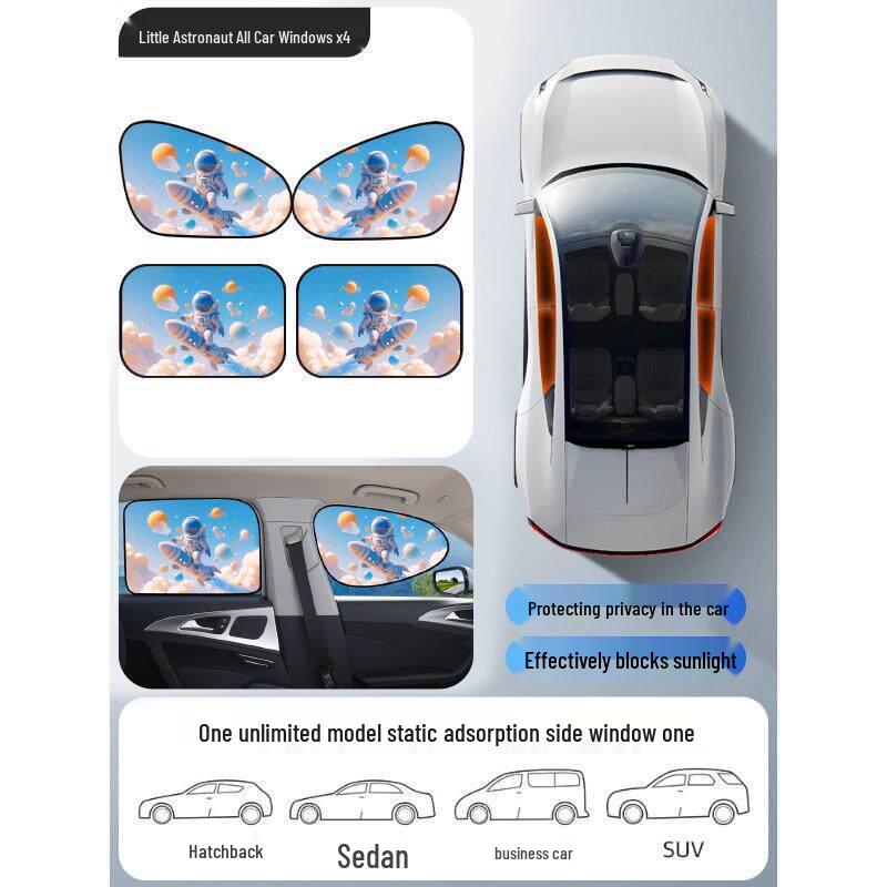 Magnetic Car Window Sunshade: UV Protection & Heat Insulation Curtains