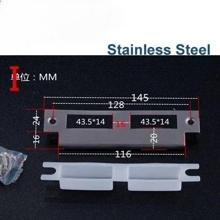 Door Lock Plate Clip Stainless Steel for Gate Home Bedroom Bathroom Door Hardware HA1021 H