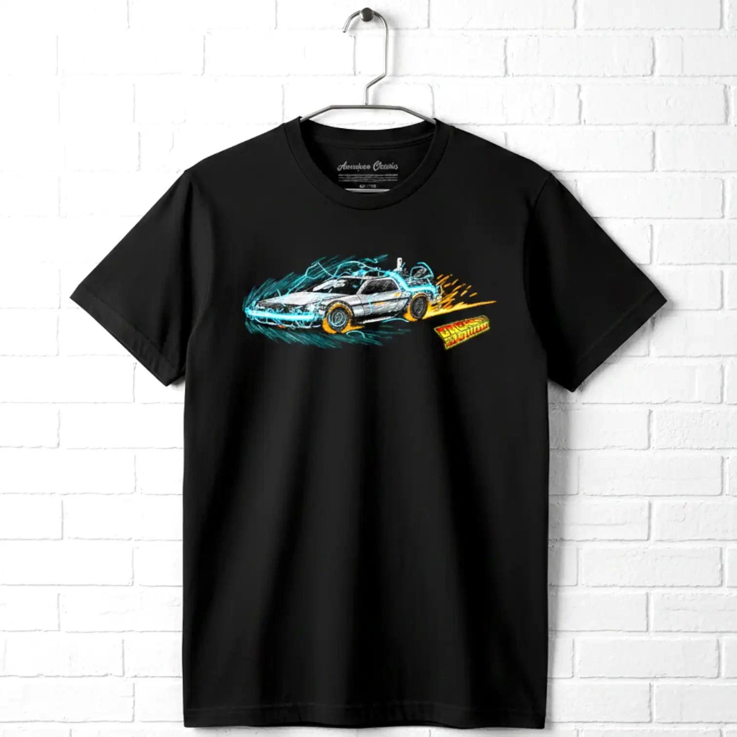 Back to The Future Electrified DeLorean Men s T Shirt S