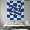 SC Heerenveen Wall Tapestry Aesthetic Wall Hanging Printed Fabric Blanket Decorative Tapestries for Bedroom Living Room Home Decor