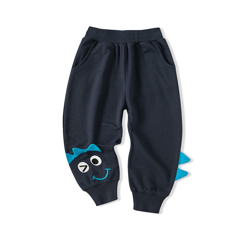 Children's Clothing Spring and Autumn Kids Three-Dimensional Dinosaur Pants Boys and Girls Casual Sports Pants Baby Cotton Mid Waist Pants