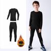 Kids' Sports & Fitness Set: Quick-Dry Basketball, Soccer, Outdoor Training Base Layer & Warm Tight-Fit Suit for Boys