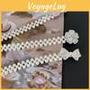 Women's Stylish New Pearl Belt With Crystal Flower Design Ideal For Dress Accessories