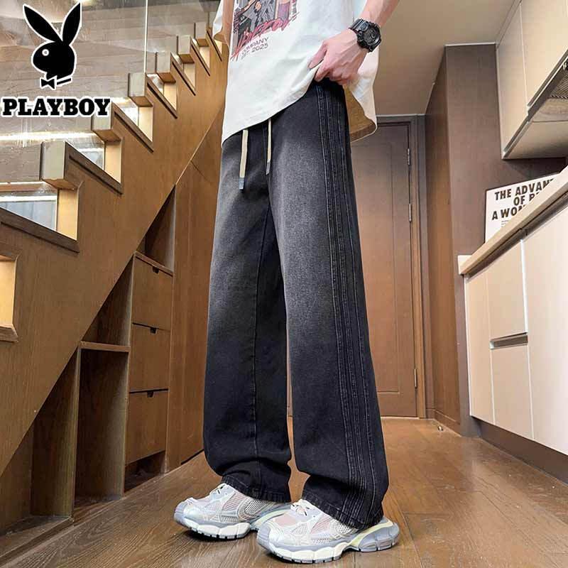 PLAYBOY Men's Loose Straight-Leg Jeans
