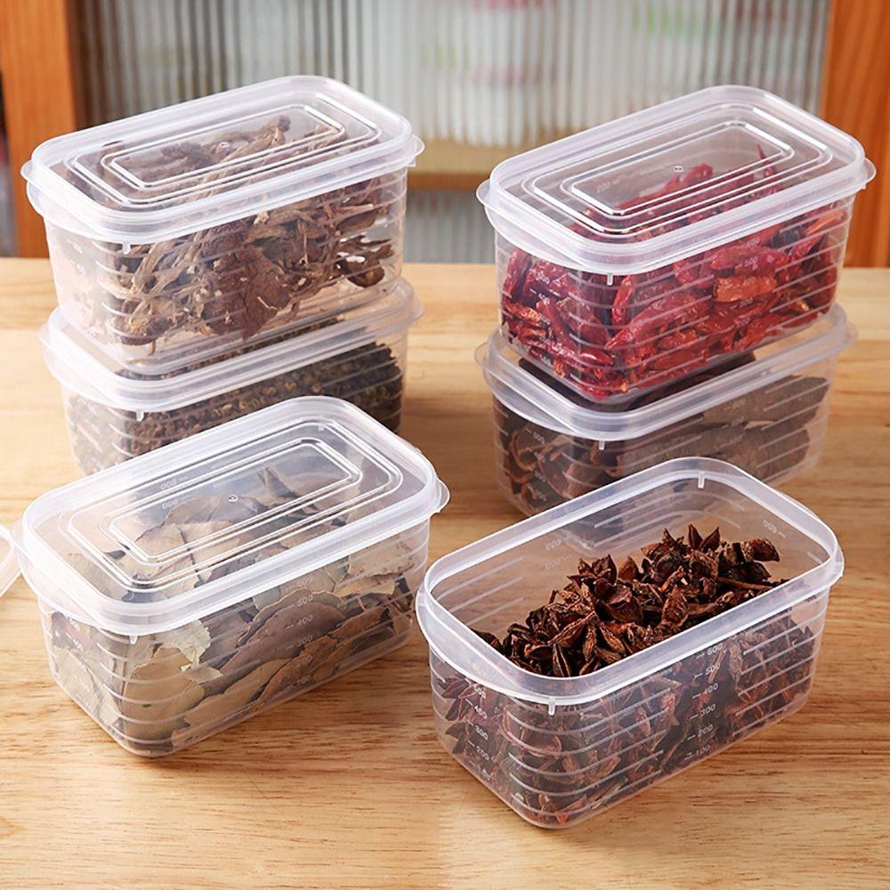 1Pcs Kitchen Supplies Food Storage Box Square Fridge Organizer Container