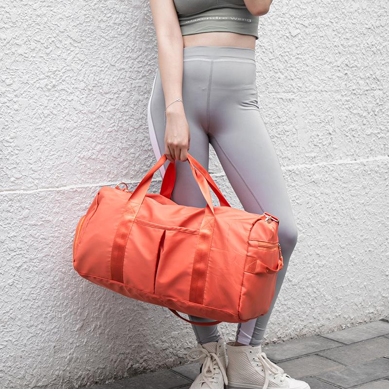Fitness Bag Dry Wet Separation Training Sports Bag Lulu Same Style Hand Luggage Bag Short Travel Bag Swimming Bag