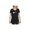 New Dri-FIT One Women'ss Logo Crewneck T-Shirt Black DX1026-010