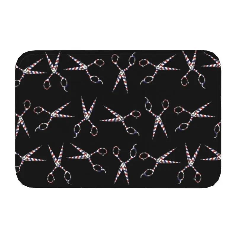 Retro Best Barber Distressed Logo Front Floor Door Entrance Mat Indoor Hairdresser Hairstylist Kitchen Bath Doormat Carpet Rug