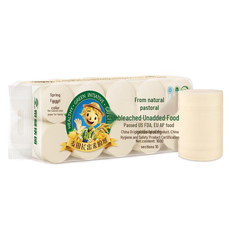 

Туалетная бумага Quanlin Bense неотбеленная 3-слойная