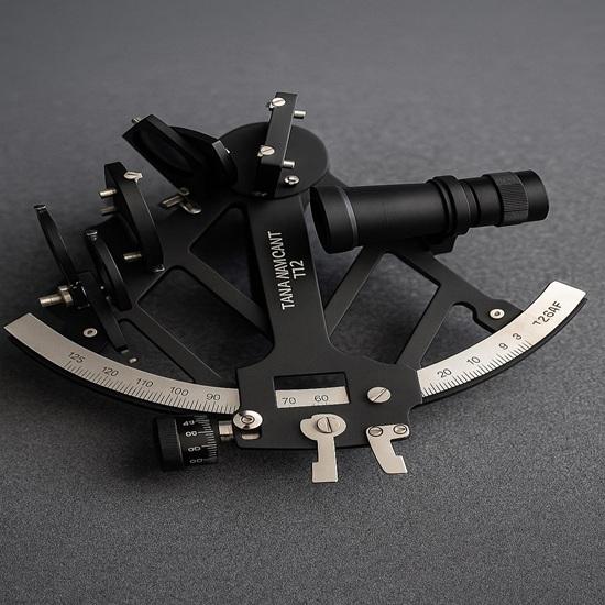 Морской секстант Tamaya 1712 Морской алюминиевый секстант с черным порошковым покрытием 22,86 см Навигационный инструмент для мореплавания Подарок