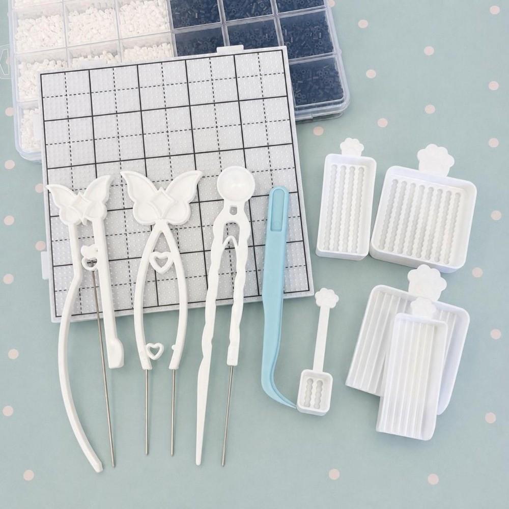 10Pcs Efficient Padding Fuse Beads Picking Tray Kit Handheld Fuse Bead Needle DIY Handmade