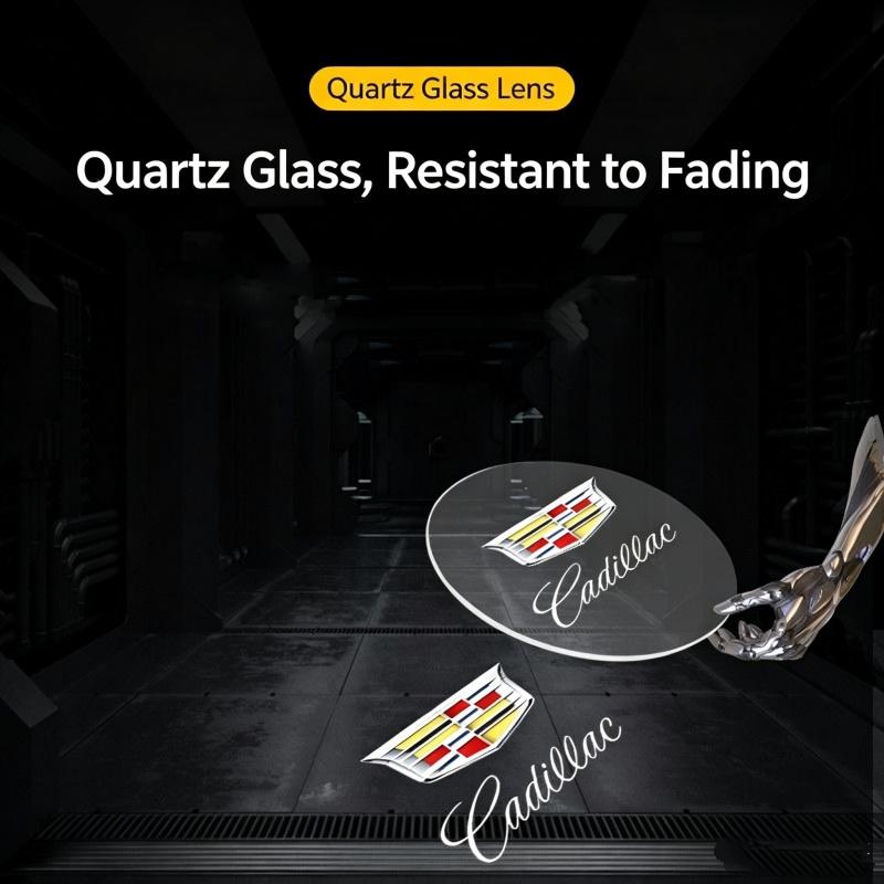 BEYKQ1 LED Car Door Welcome Light Projector Ghost Atmosphere Lamps Accessories for Cadillac SRX XT4 XT5 XT6 ATS XTS CTS CT6 Car Goods