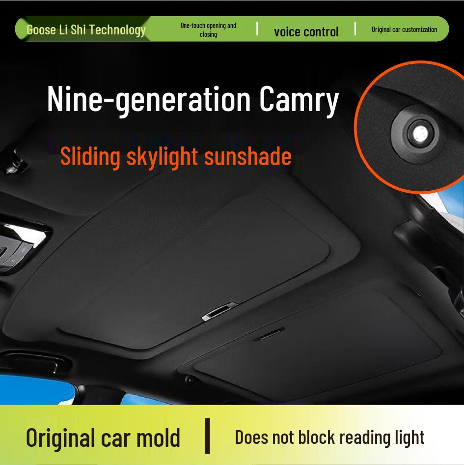 Ninth Gen Camry Sunroof Sunshade - Retractable Sun Visor for Sun Protection