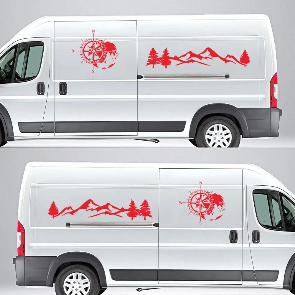 Universal Red Waterproof Car Body Camper RV Truck Decoration Brand New Car Sticker Durable Hote Sale Professional