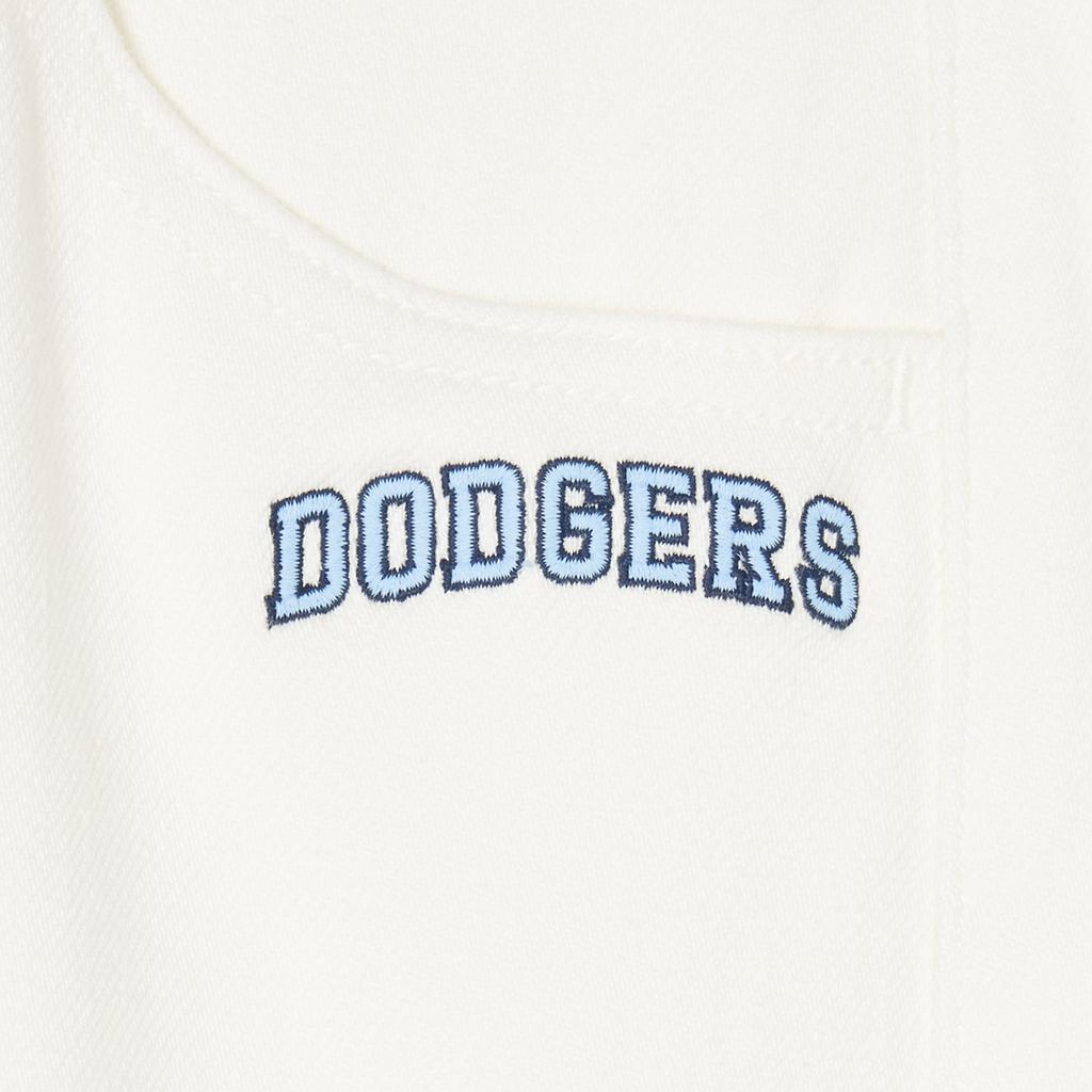 New MLB Los Angeles Dodgers SS24 Jeans Women's Ivory 3FDPV0141-07IVS