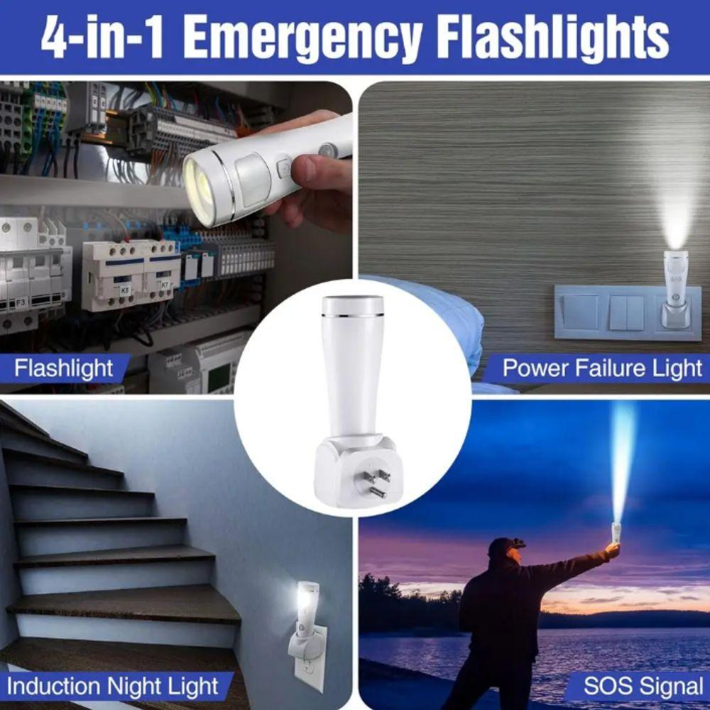 4 in 1 LED Emergency Lights Motion Sensor Motion Sensor Night Lights Plug-in Flashlight Automatic