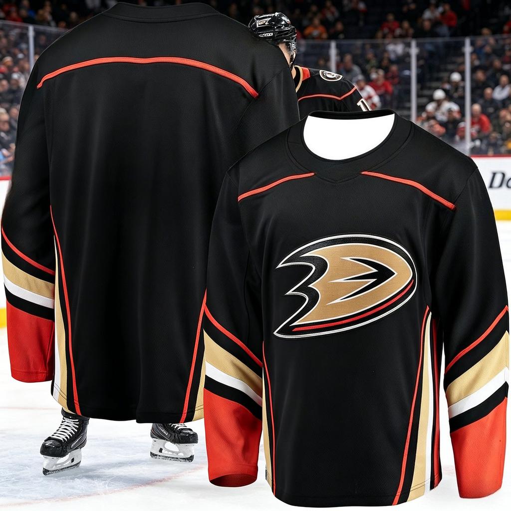 2026 Hit Men's Ice Hockey Training Shirt with Duck Pattern 3D Print, Breathable and Moisture-wicking Long-sleeved T-shirt Kids